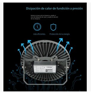 Foto 6 | 100w Lampara Colgante Tipo Ufo Led Industrial Almacén Taller