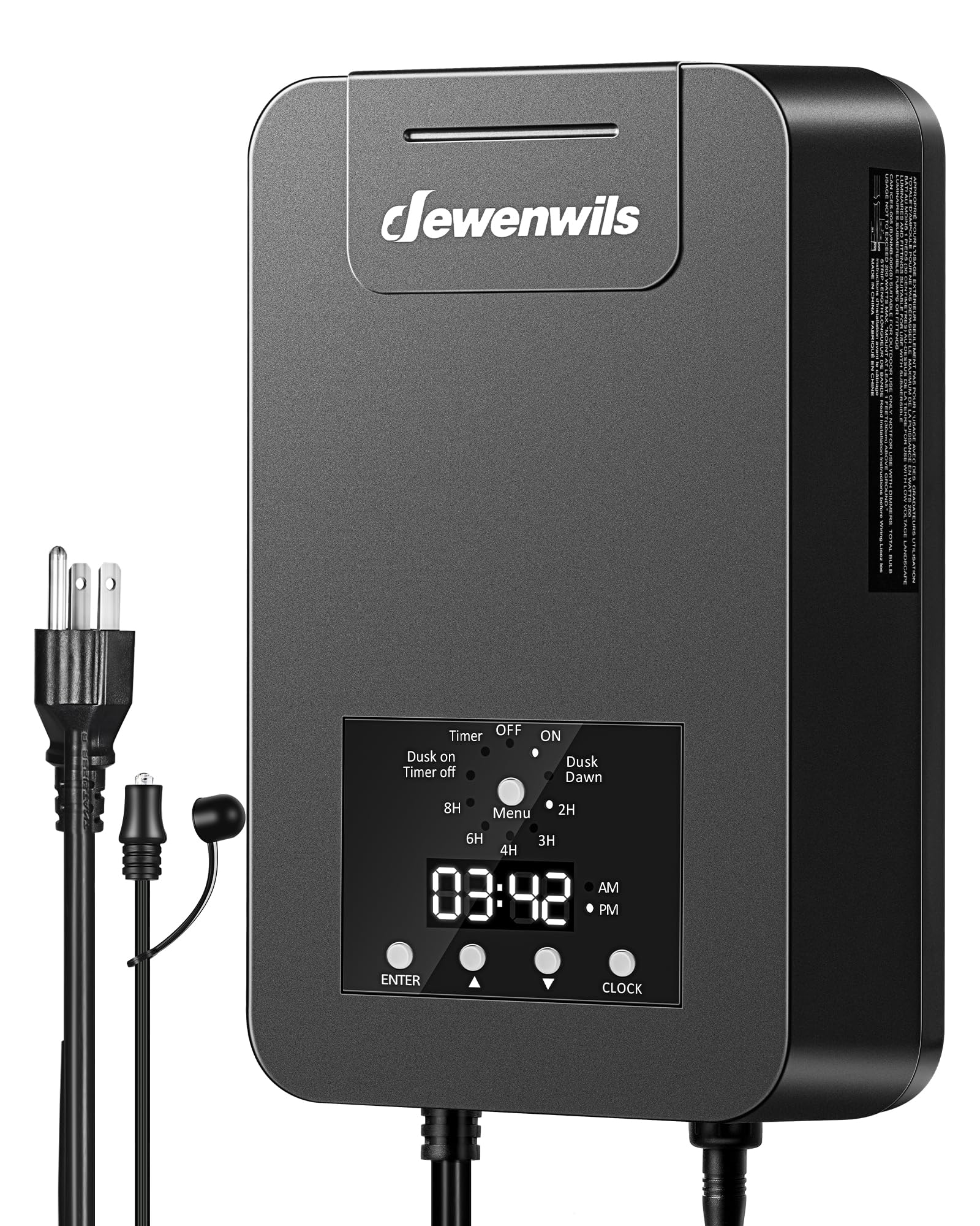 Foto 1 | Transformador De Paisaje De Bajo Voltaje Dewenwils 200w Dlt200-12-p - Venta Internacional.