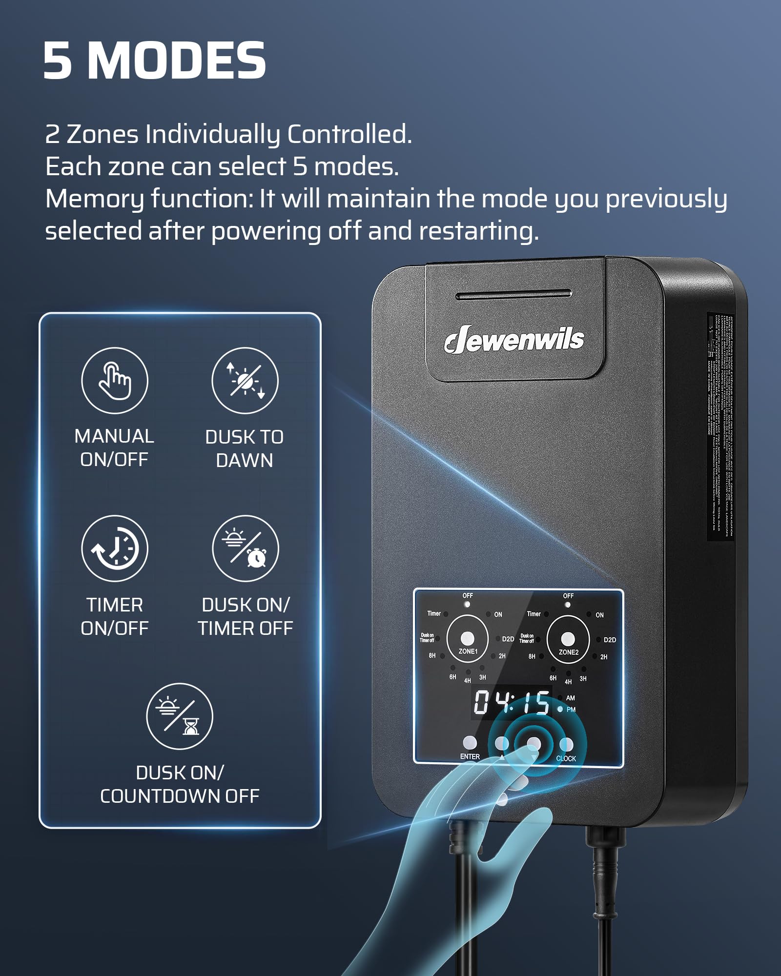 Foto 4 pulgar | Transformador De Paisaje De Bajo Voltaje Dewenwils 200w 12v - Venta Internacional.