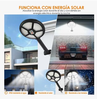 Foto 4 | Lámparas Xtellar Solar Exterior Jardín Led Suburbano Reflector 2pack