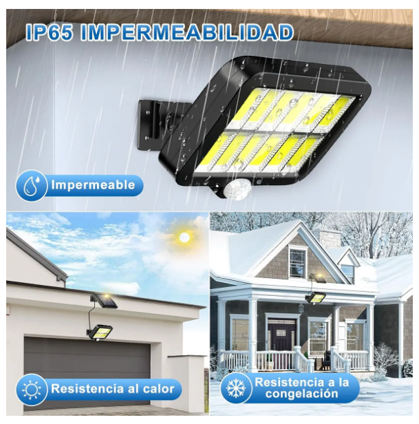 Foto 5 pulgar | 240led Lampara Solar Exterior Lámpared Sensor 3modos+remoto