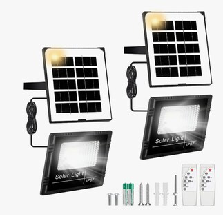 Foto 1 | 2pz Lámpara Xtellar Solar Exterior Con Reflectores Led Para Jardín