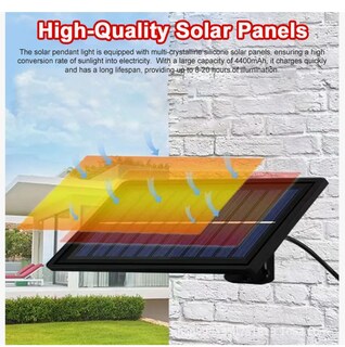 Foto 4 | 6500k Lámpara Xtellar Colgante Solar 5 Modos De Luz 244 Led Beads