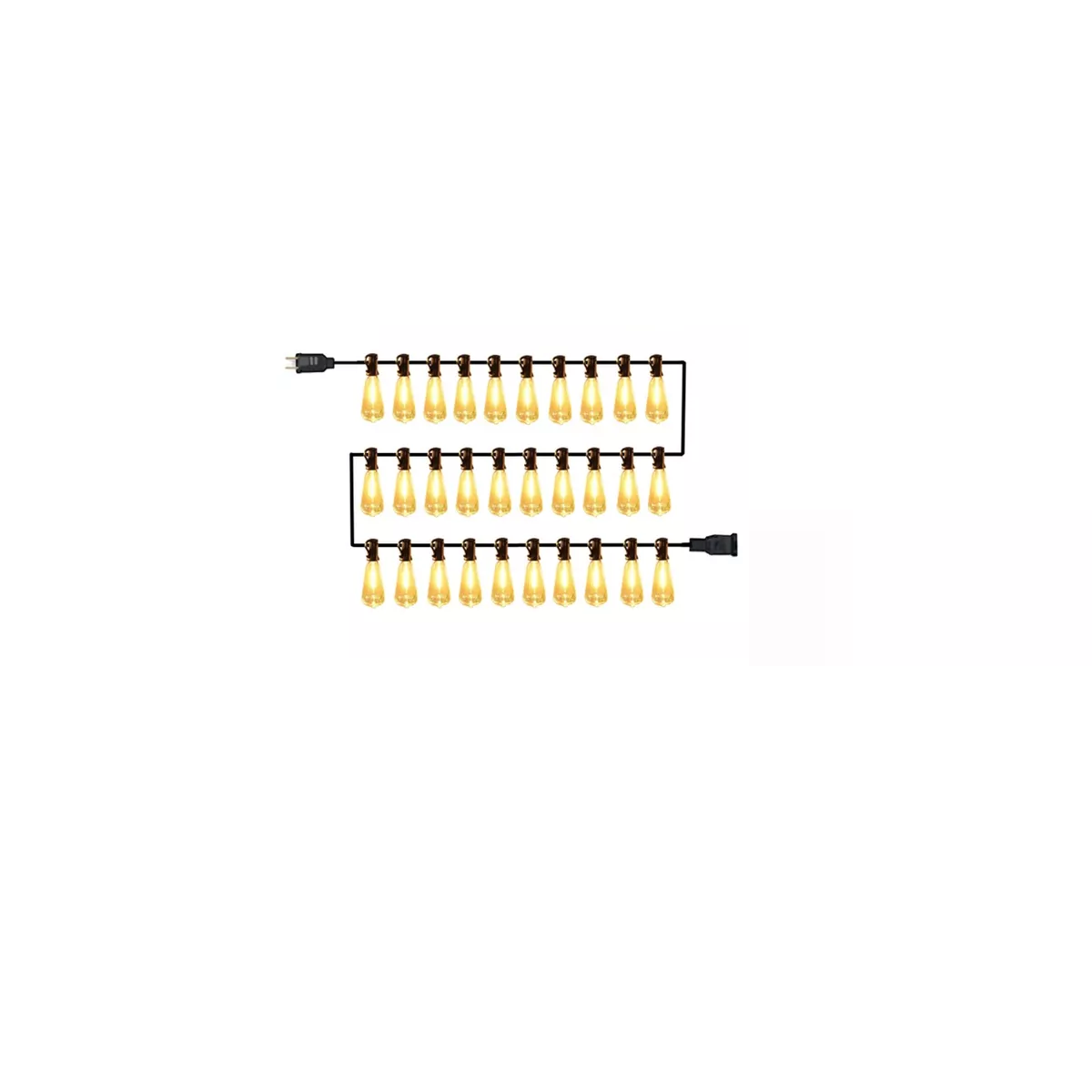 Foto 2 pulgar | Guirnalda De Luces 30+2 Led Focos De Exterior Vintage 20m Eo Safe Imports Esi-13205 Multicolor