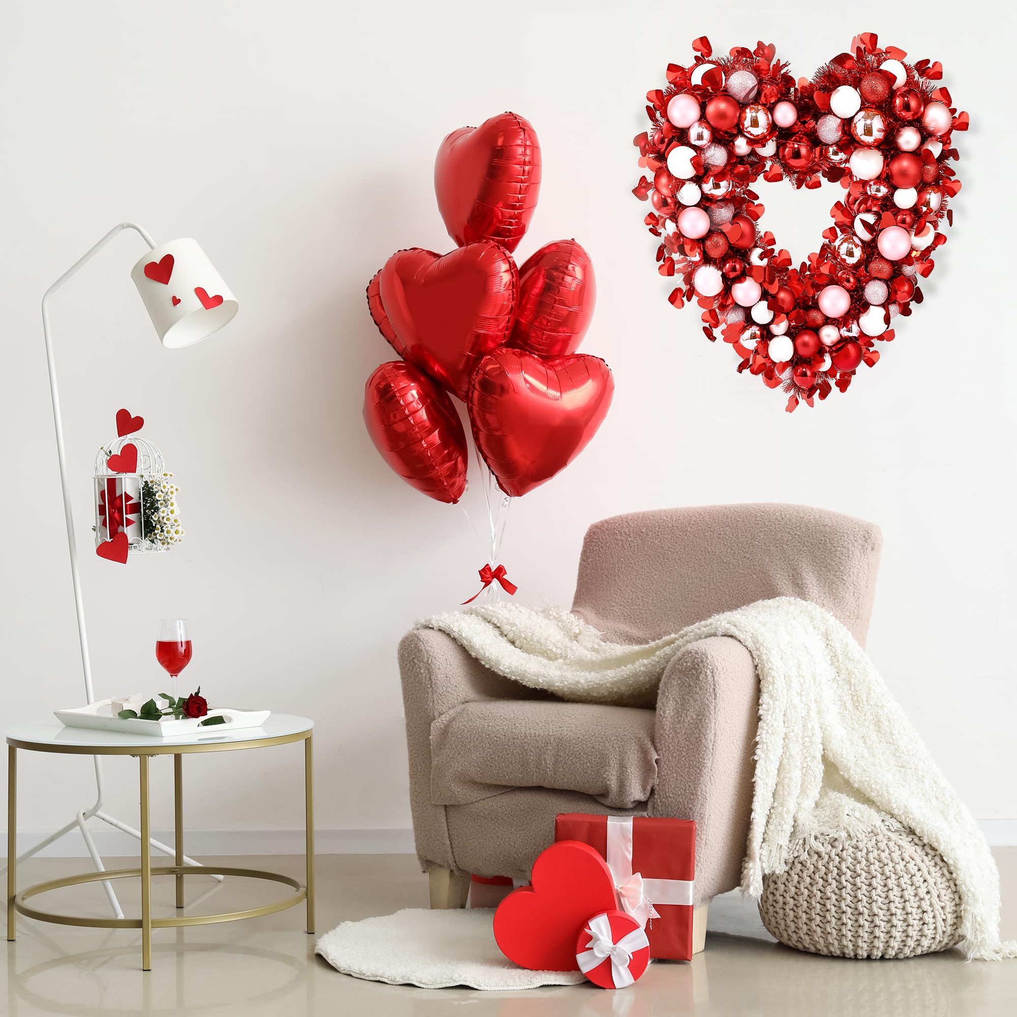 Foto 3 pulgar | Guirnalda Sggvecsy en Forma de Corazón 45 cm - Venta Internacional
