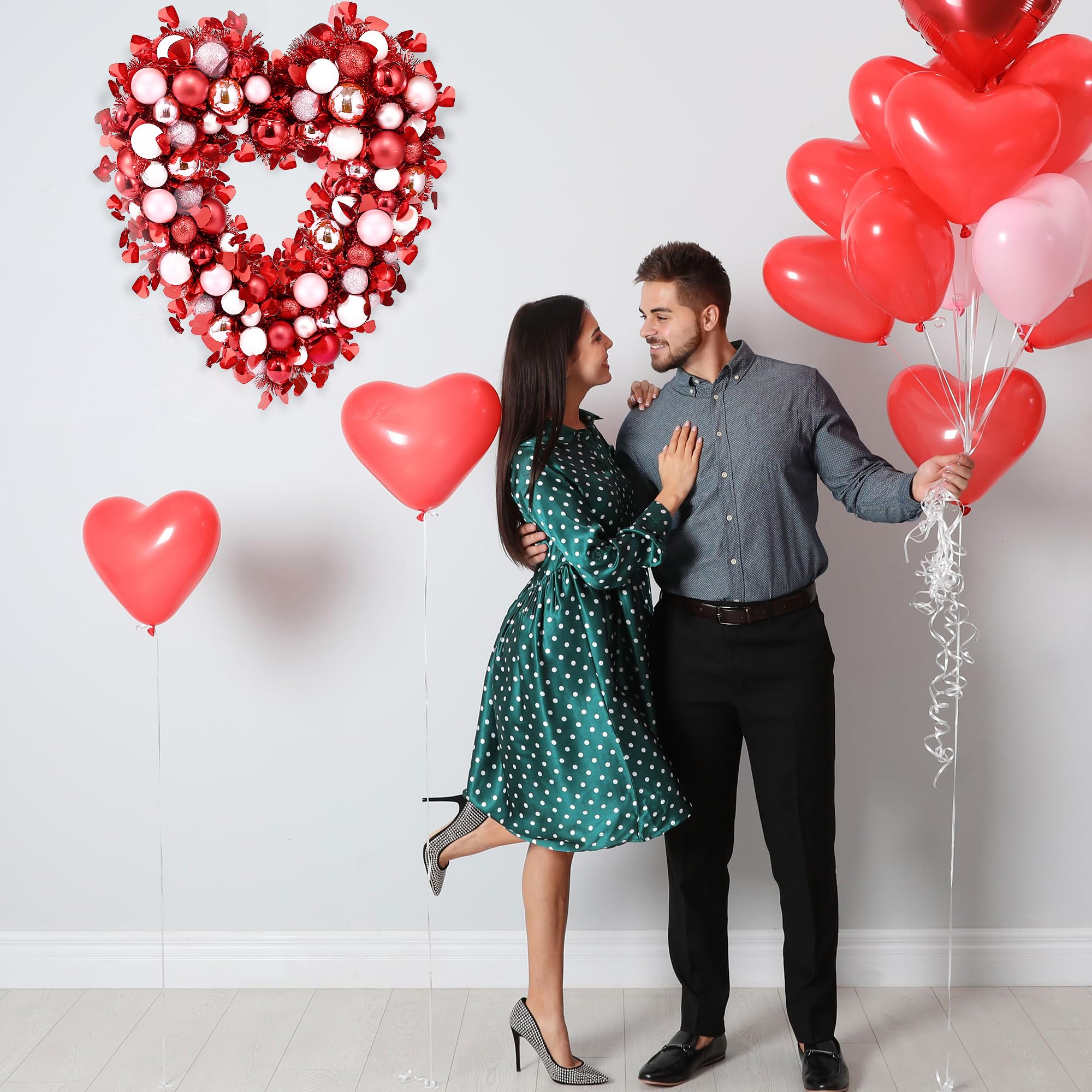 Foto 5 pulgar | Guirnalda Sggvecsy en Forma de Corazón 45 cm - Venta Internacional