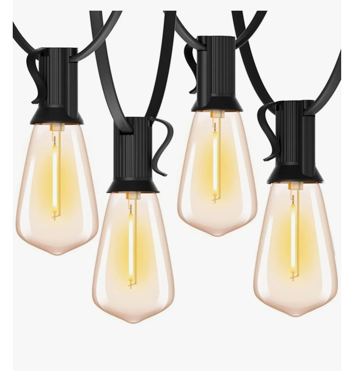Foto 2 pulgar | Guirnalda De Luces Led Exterior 15m 15+1 Focos Led St38 Inastillables Alto Brillo Impermeable Ip45 Serie Luz Vin