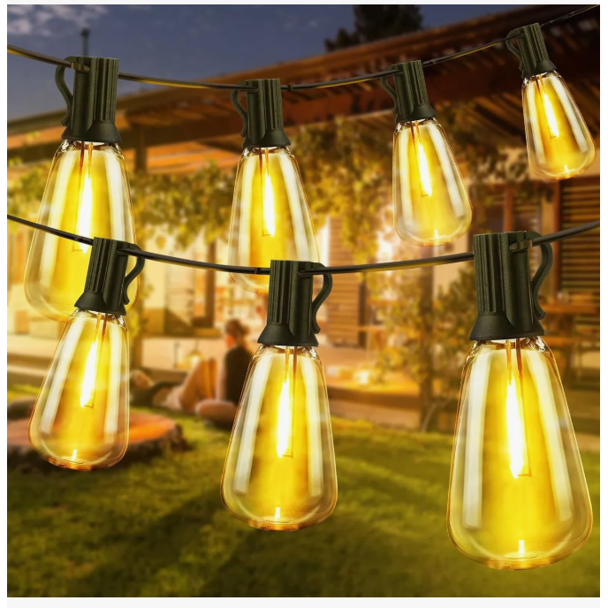 Foto 3 pulgar | Guirnalda De Luces Led Exterior 15m 15+1 Focos Led St38 Inastillables Alto Brillo Impermeable Ip45 Serie Luz Vin