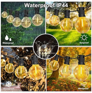 Foto 5 | 10m Guirnalda De Luces 15 Focos Led Exterior Vintage Jardin