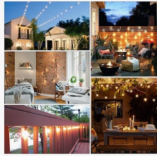 Foto 6 | 10m Guirnalda De Luces 15 Focos Led Exterior Vintage Jardin