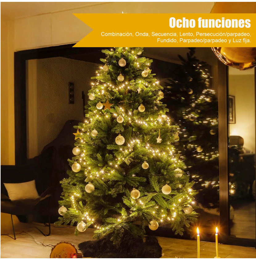 Foto 7 pulgar | Cortinas Serie Luces Cascada 850 Led Decorativo 15m