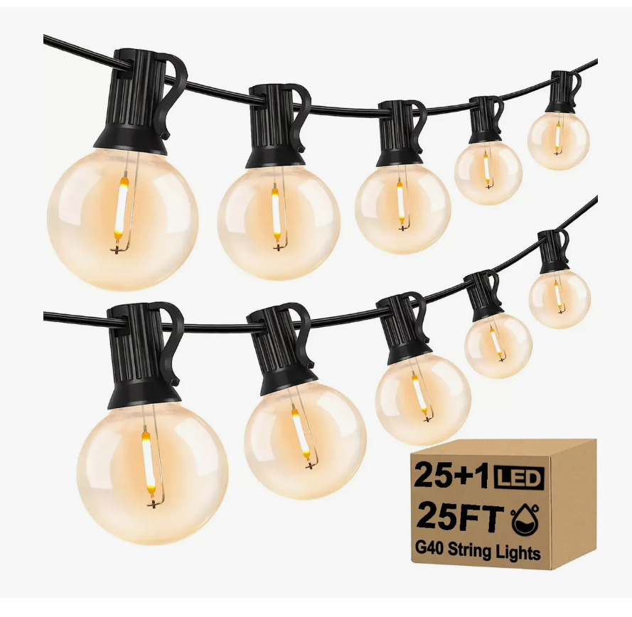 Foto 1 | Guirnalda De Luces 25 Focos De Exterior Impermeable Led