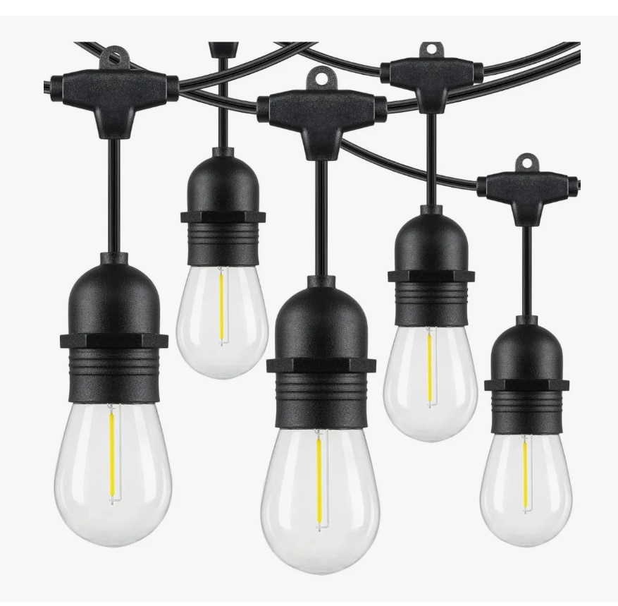10m Guirnalda De Luces 10+1 Focos Exterior Led Impermeable $871