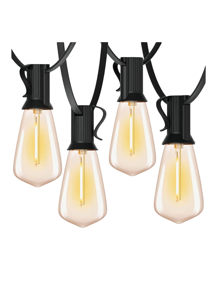 Guirnalda De Luces Led Interior Y Exterior 10 St38 10m 10 Focos Vintage Led Iluminación Luz Cálida De Jardin Pati $616