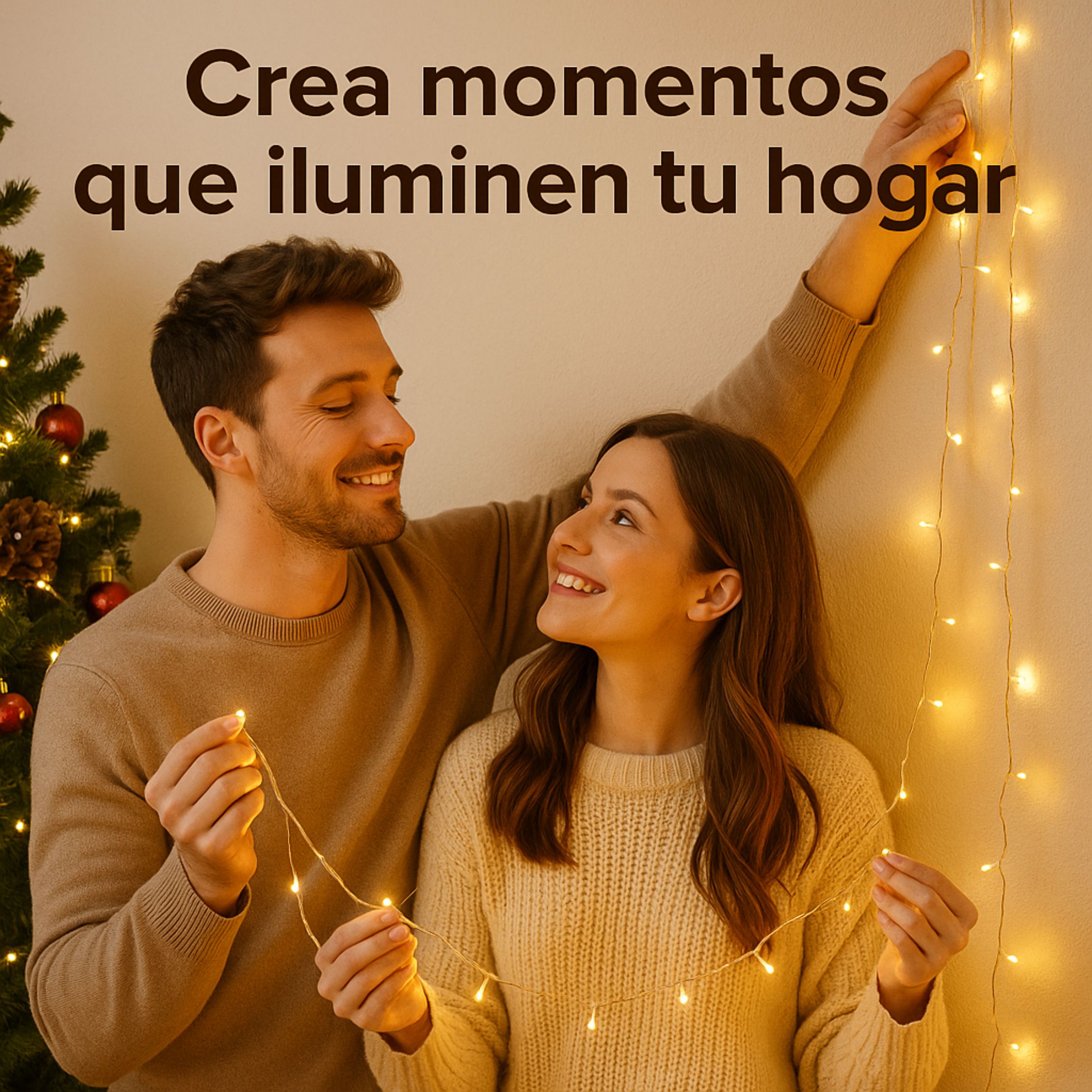 Foto 5 | Serie Luces Led Cascada 10m 100 Focos Cálidos Navidad Exterior Interior Decoración Vintage Bajo Consumo Energético