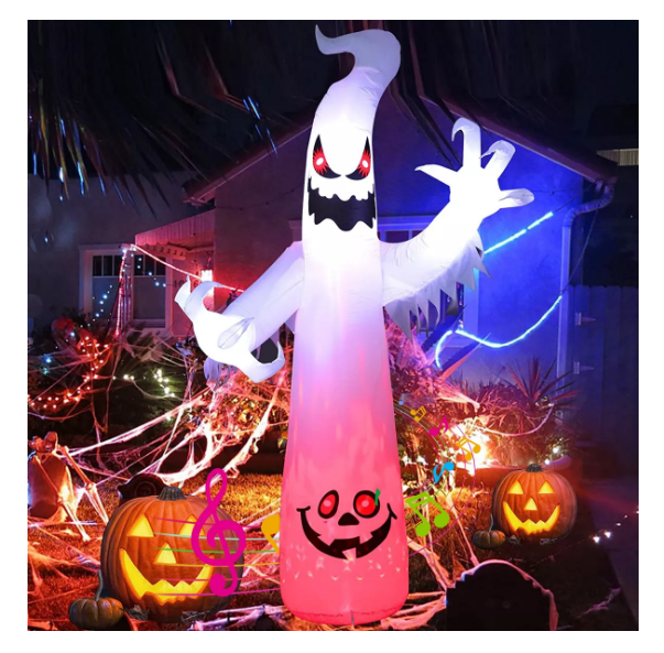 Foto 1 | Inflables De Halloween Led Fantasma de Llama con Sonido