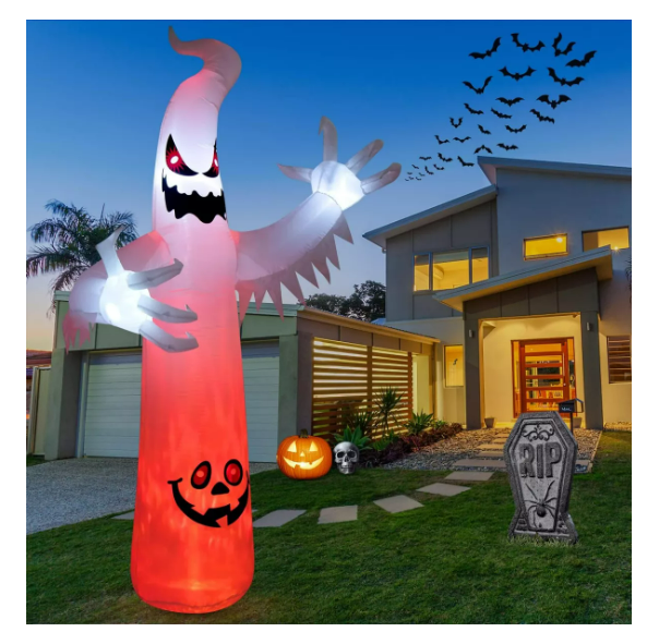 Foto 5 pulgar | Inflables De Halloween Led Fantasma de Llama con Sonido