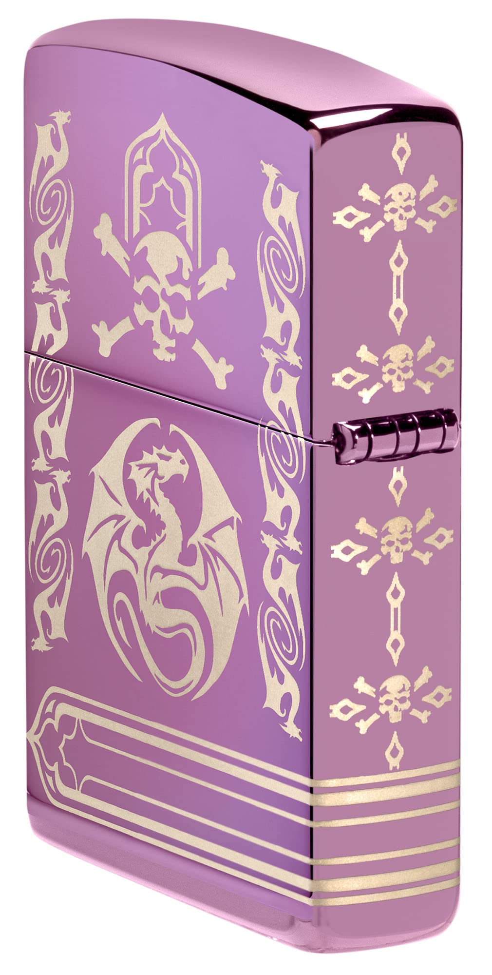 Foto 5 pulgar | Mechero De Bolsillo Zippo Anne Stokes Laser 360 High Polish Purple - Venta Internacional.