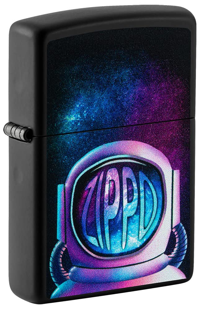 Foto 2 pulgar | Mechero De Bolsillo Zippo, Diseño De Astronauta, Negro Mate - Venta Internacional.