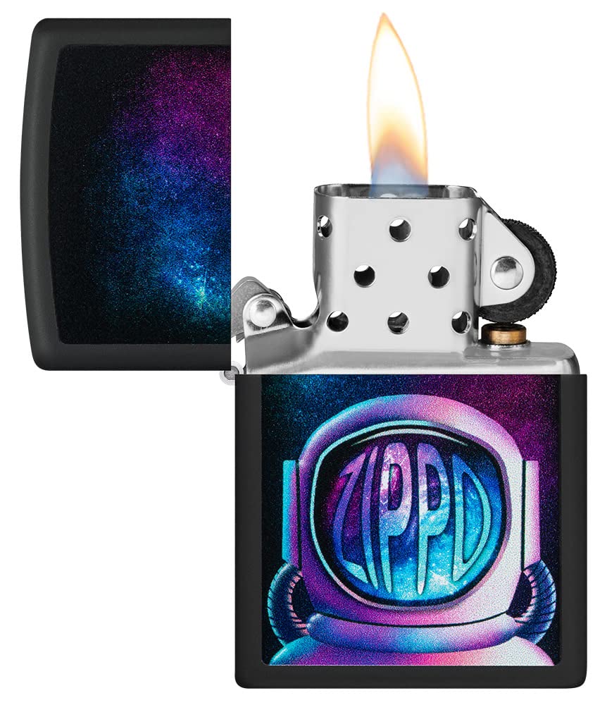 Foto 4 pulgar | Mechero De Bolsillo Zippo, Diseño De Astronauta, Negro Mate - Venta Internacional.