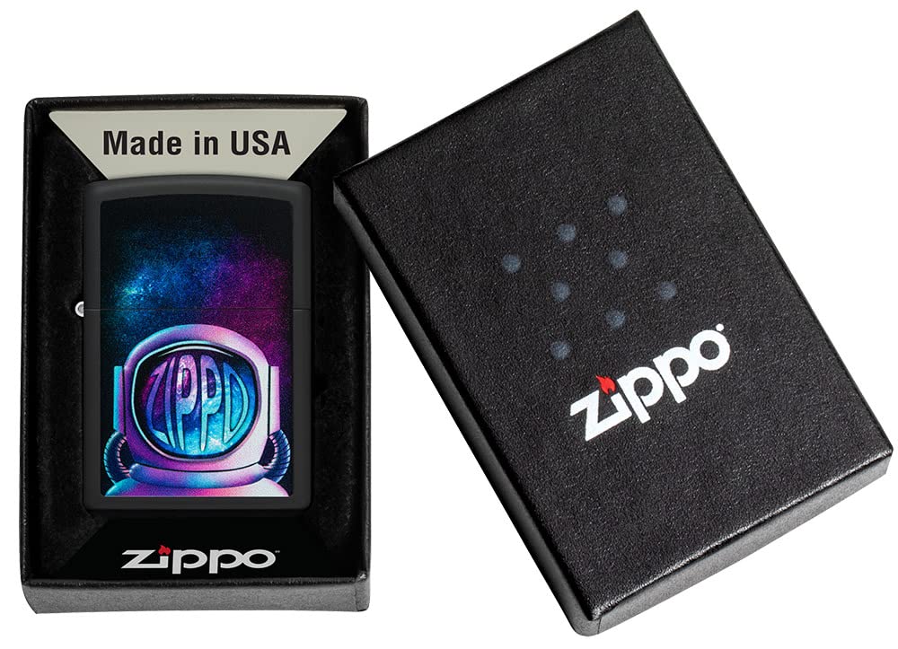 Foto 6 pulgar | Mechero De Bolsillo Zippo, Diseño De Astronauta, Negro Mate - Venta Internacional.