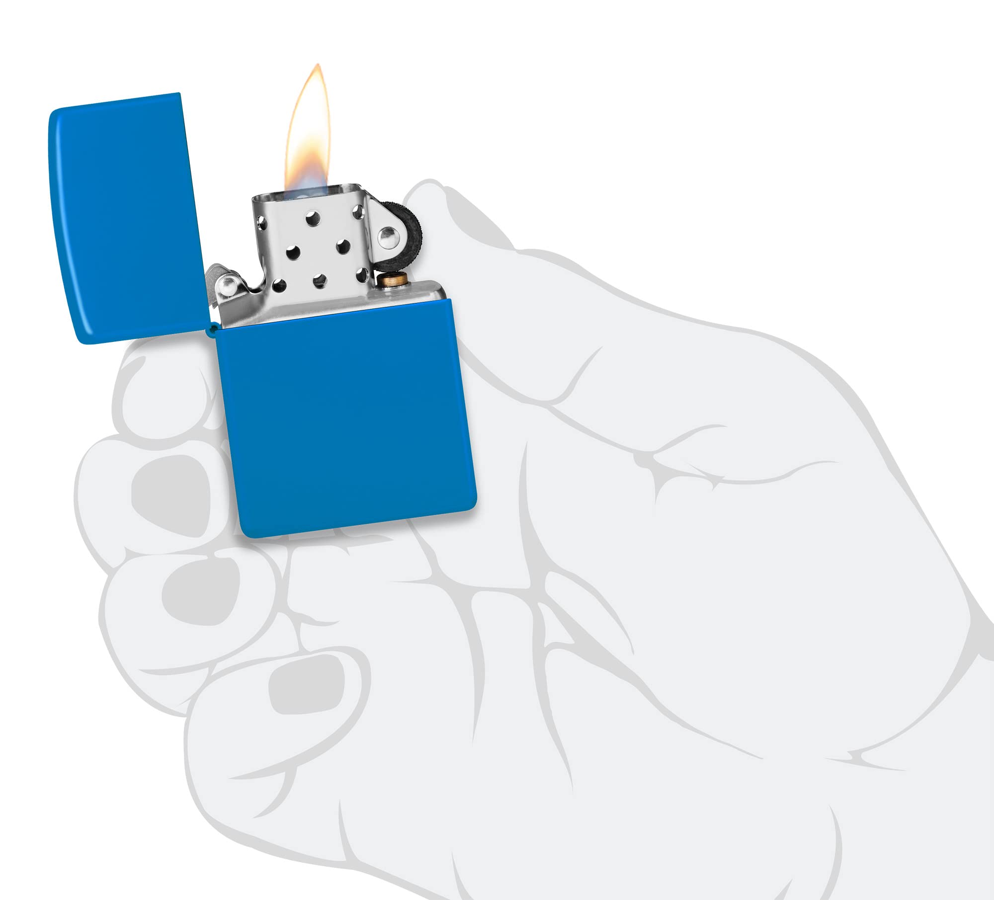 Foto 6 pulgar | Mechero De Bolsillo Zippo Classic Azul Cielo Mate - Venta Internacional.