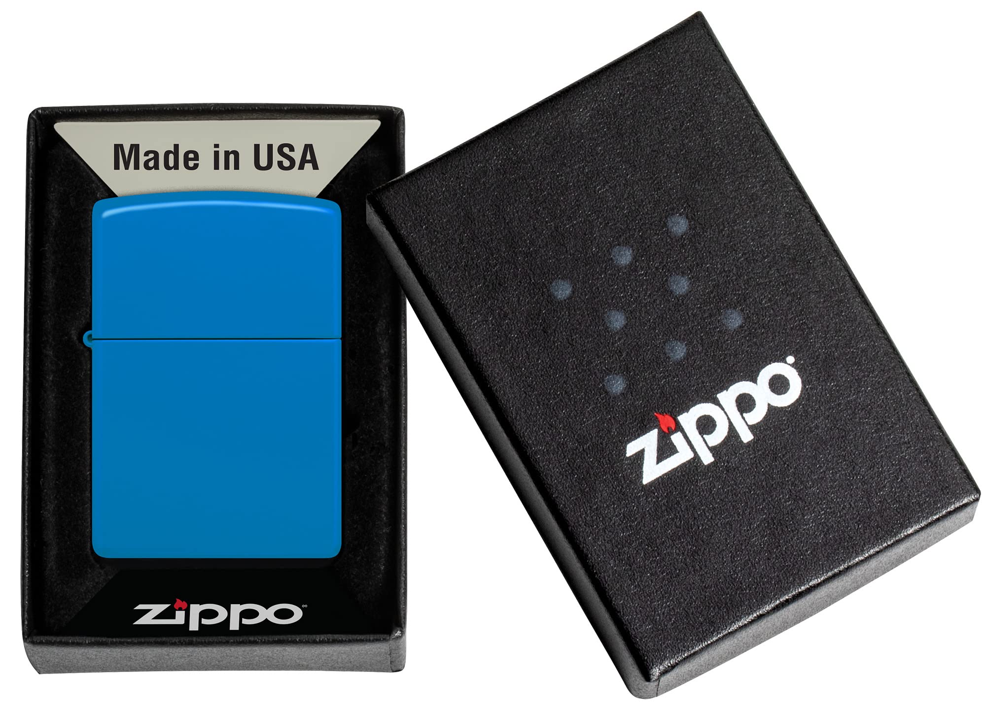 Foto 7 pulgar | Mechero De Bolsillo Zippo Classic Azul Cielo Mate - Venta Internacional.