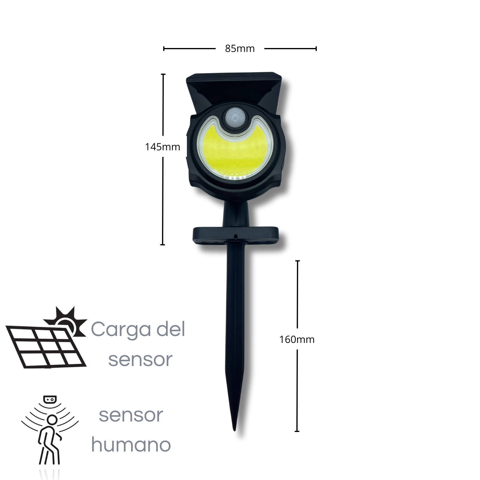 Foto 4 pulgar | 10 Piezas Lampara Solar Con Sensor Para Jardin