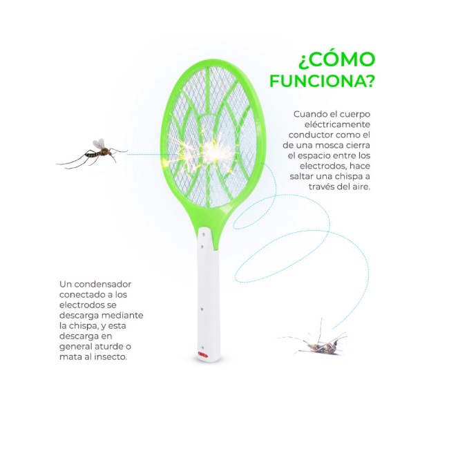Foto 3 | Pack 2 Raquetas Mata Mosquitos