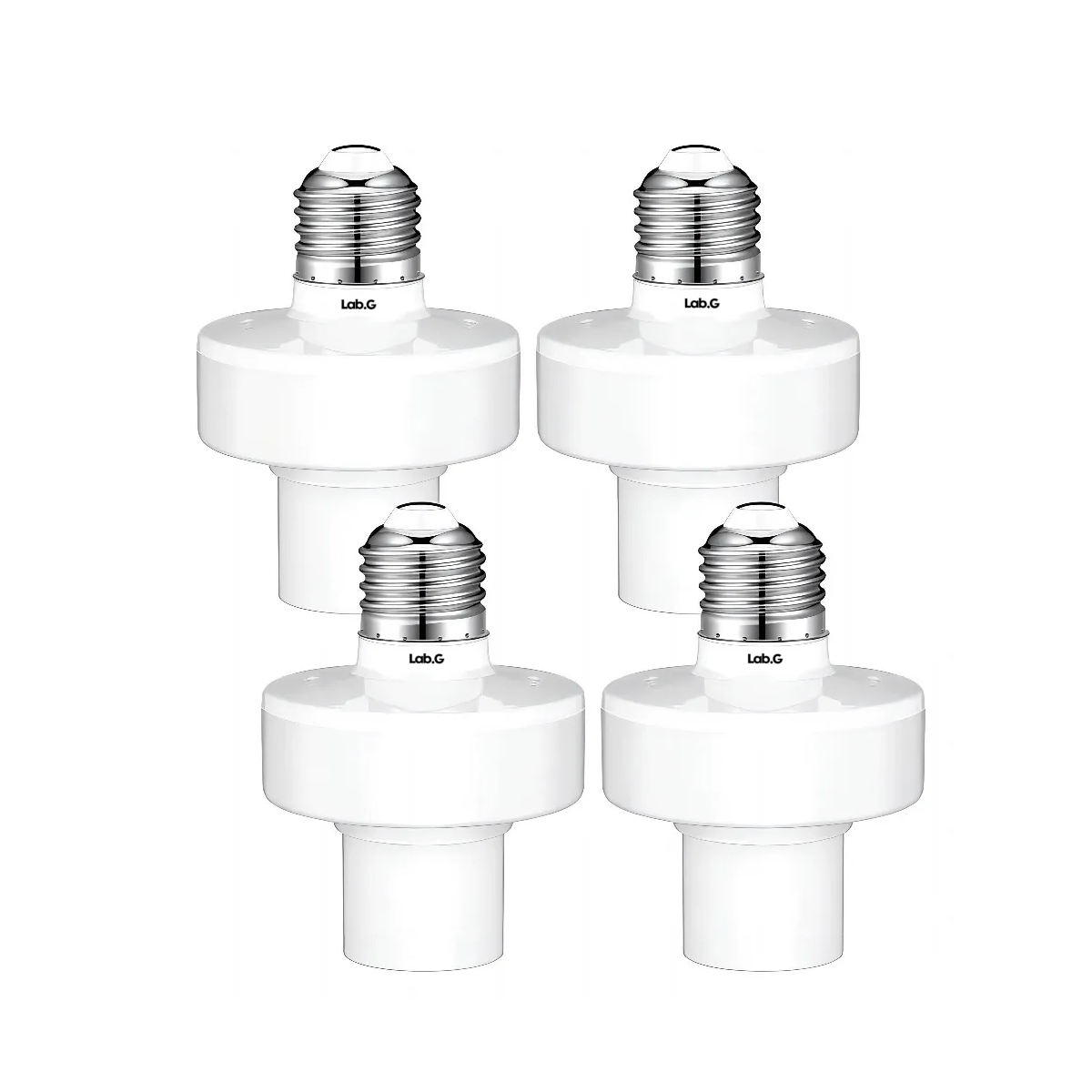 Foto 2 pulgar | Adaptador De Foco Led Inteligente Wifi E27/e26  4 Piezas Lab.g Blanco