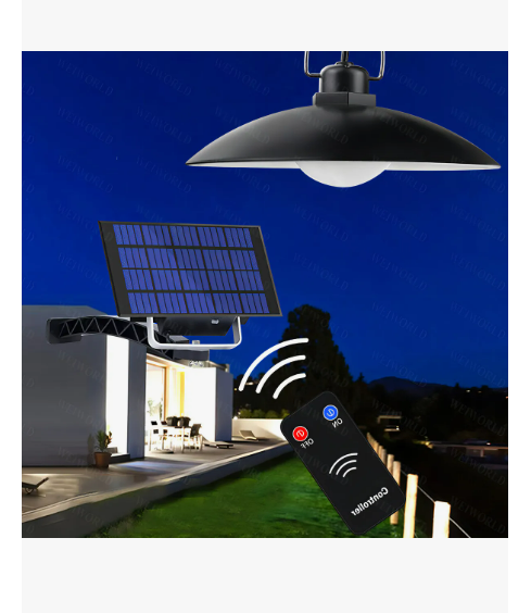 Foto 5 pulgar | Lámpara Solar Recargable Con 3 Cabezales Ajustables Y 1 Mando A Distancia w103t Luz Blanco Fría 6000k