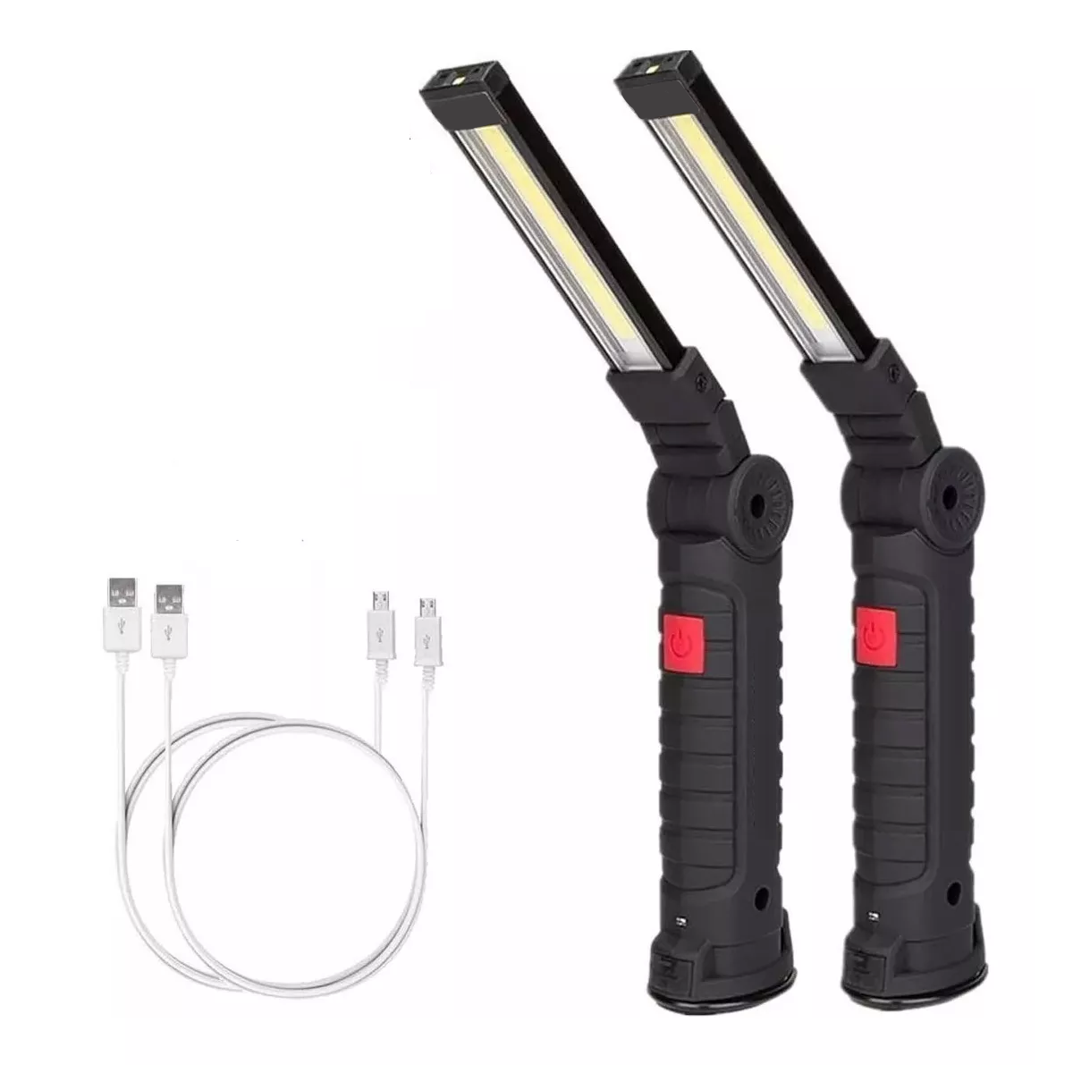 Foto 6 pulgar | Par 2 Luces De Trabajo Led Recargables Y Plegables Eo Safe Imports Esi-13661 Negro