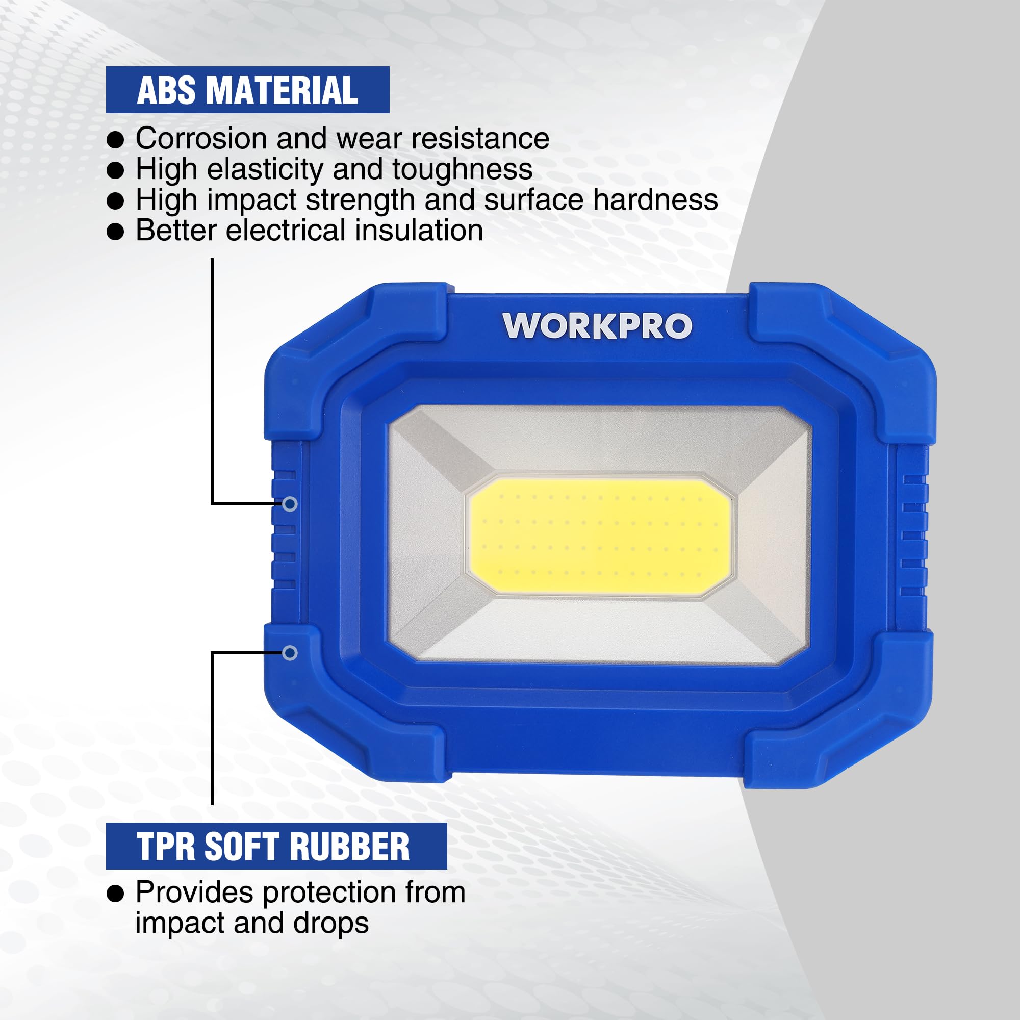 Foto 5 | Lámpara De Trabajo Led Workpro Recargable A Prueba De Agua De 2000 Lúmenes, Paquete De 2 - Venta Internacional.