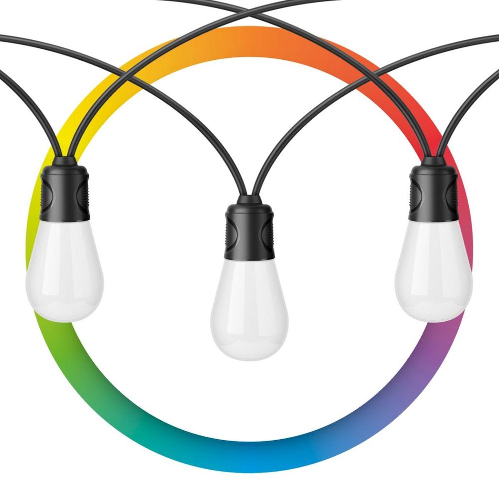 Foto 2 pulgar | Serie Led Wi-fi* Multicolor Rgb+w De 12 Focos Para Exterior