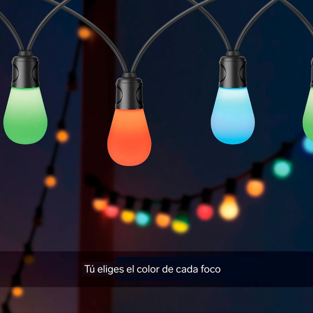 Foto 3 pulgar | Serie Led Wi-fi* Multicolor Rgb+w De 12 Focos Para Exterior