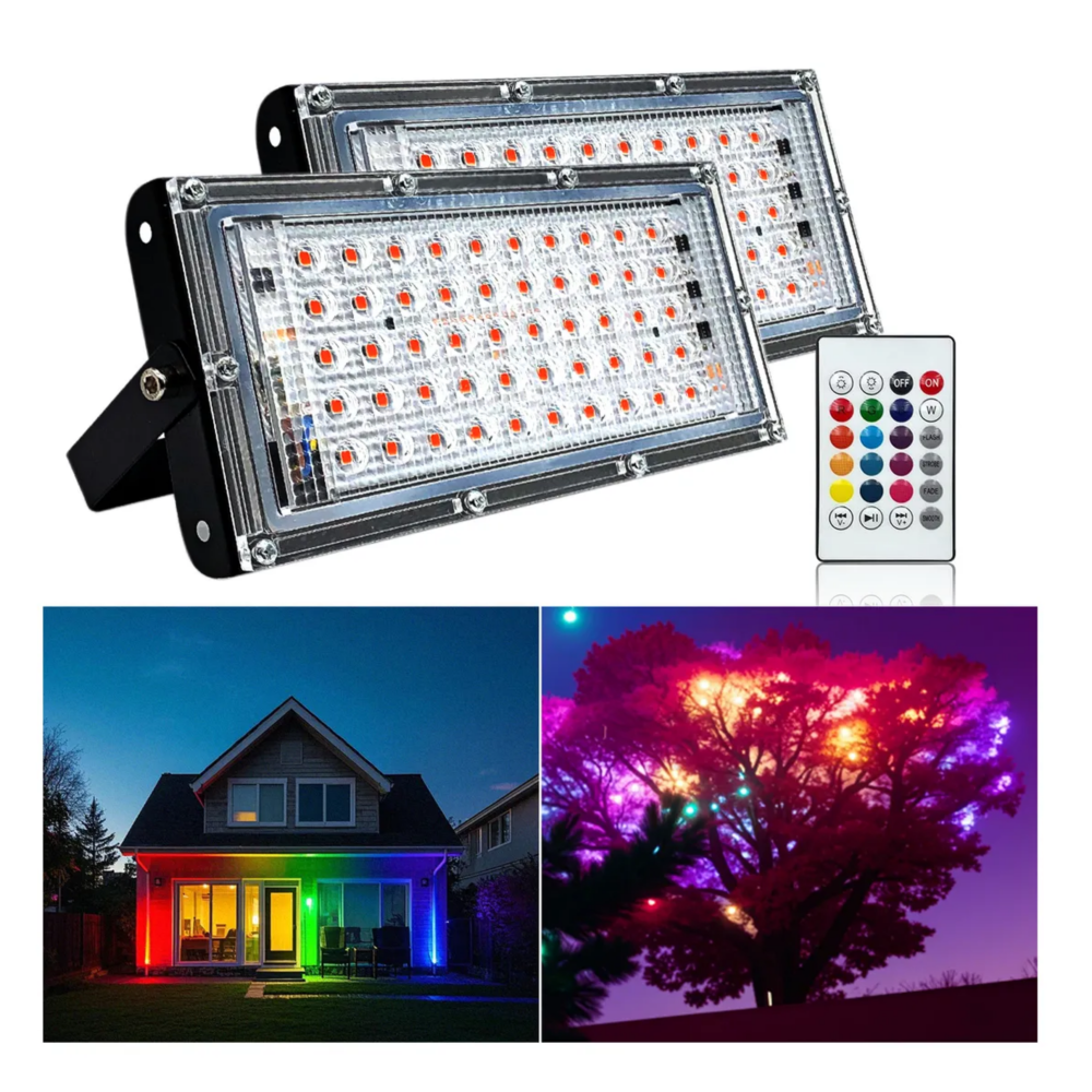 Foto 3 | 5 Pack Reflector Led De 80w Rgb Lab.g  Multicolor