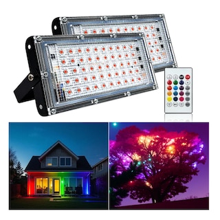 Foto 3 | 5 Pack Reflector Led De 80w Rgb Belug Multicolor