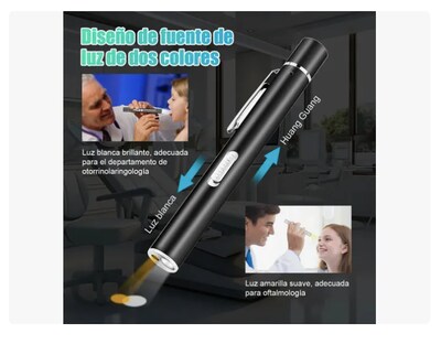 Foto 2 | 2p Lámpara Diagnóstico Xtellar Recargable Led Blancos Y Luz Amarilla