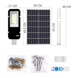 Foto 4 | Lámpara Led Solar Belug de 200 W