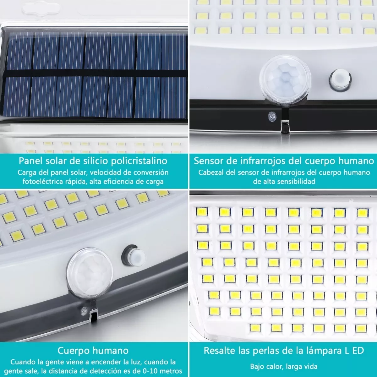 Foto 3 pulgar | Lámpara Solar Eo Safe Imports Esi-7705 color Blanco a Prueba de Agua para Jardín con Sensor LED