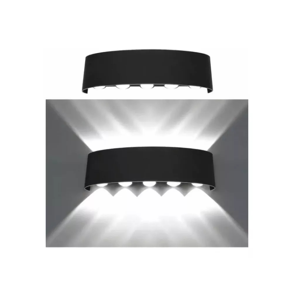 Foto 5 pulgar | Lámpara LED BELUG color Negro de Pared Moderna Luz Blanca 10W para Exterior