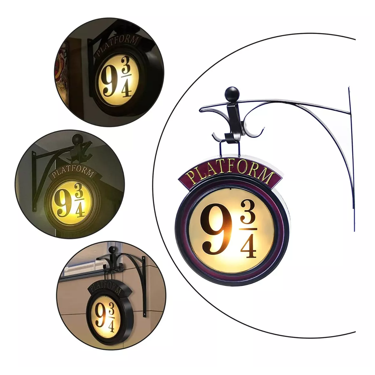 Foto 4 pulgar | Lampara Pared Interior Decorativa Accesorios Harry Potter Eo Safe Imports Esi-10349 Multicolor