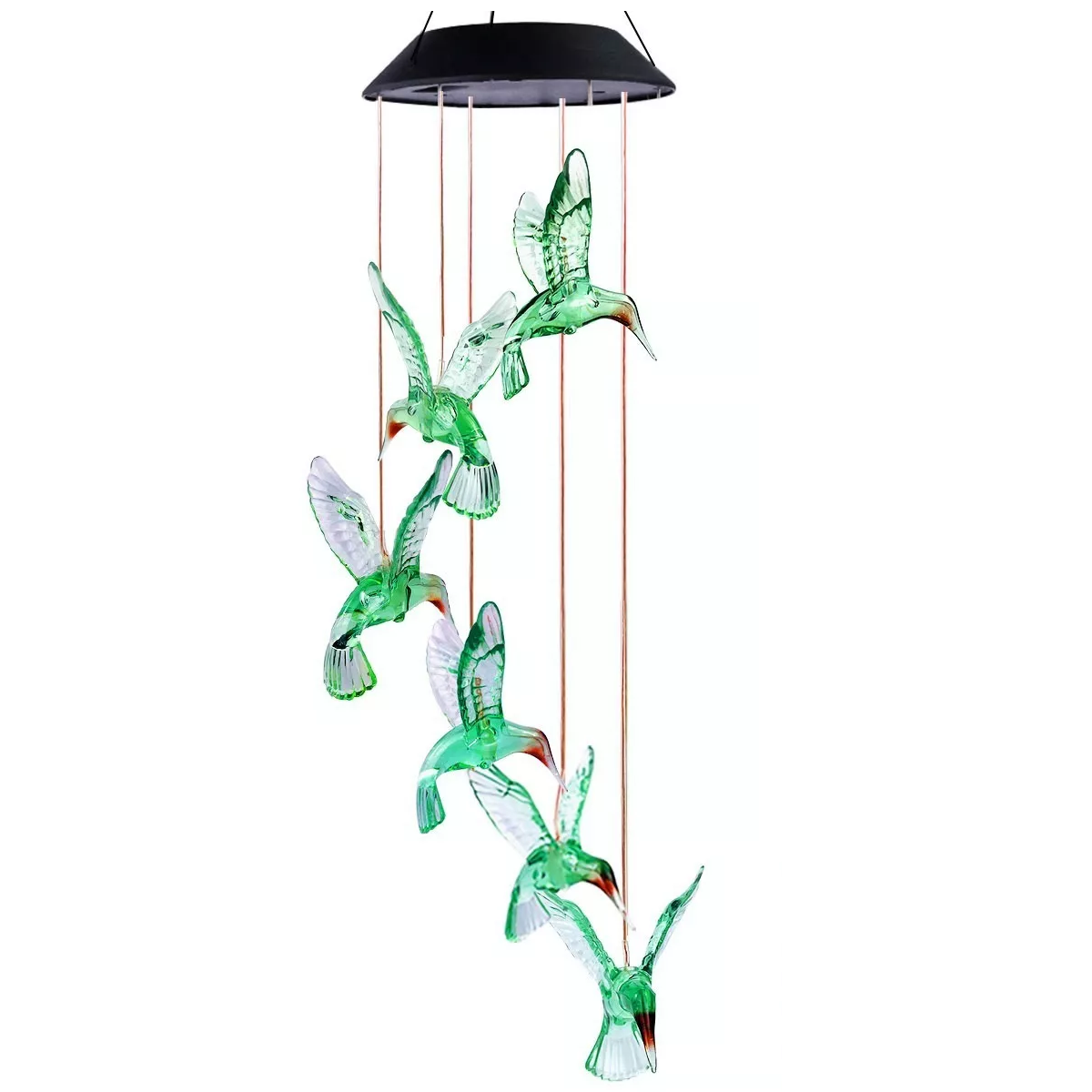 Colibríes Carillón Viento Solar Lámpara Eo Safe Imports Esi-11046 Multicolor