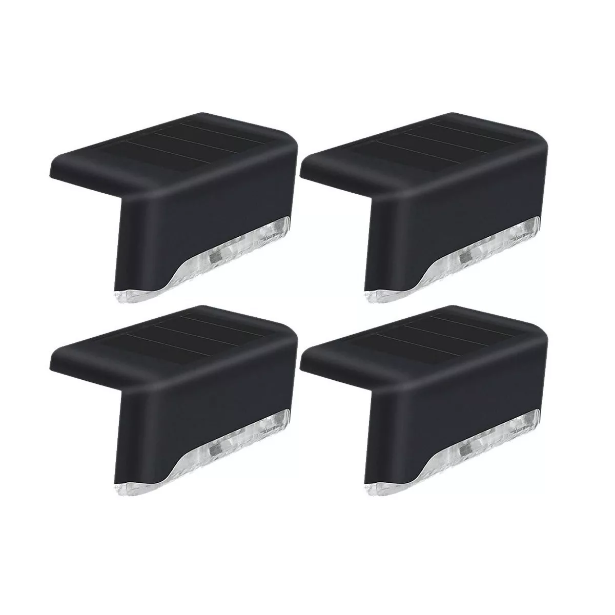 Foto 2 pulgar | Set 4 Pcs Lámpara Luz Solar Exterior Jardín Escalera Tierra Led Eo Safe Imports Esi-11050 Negro