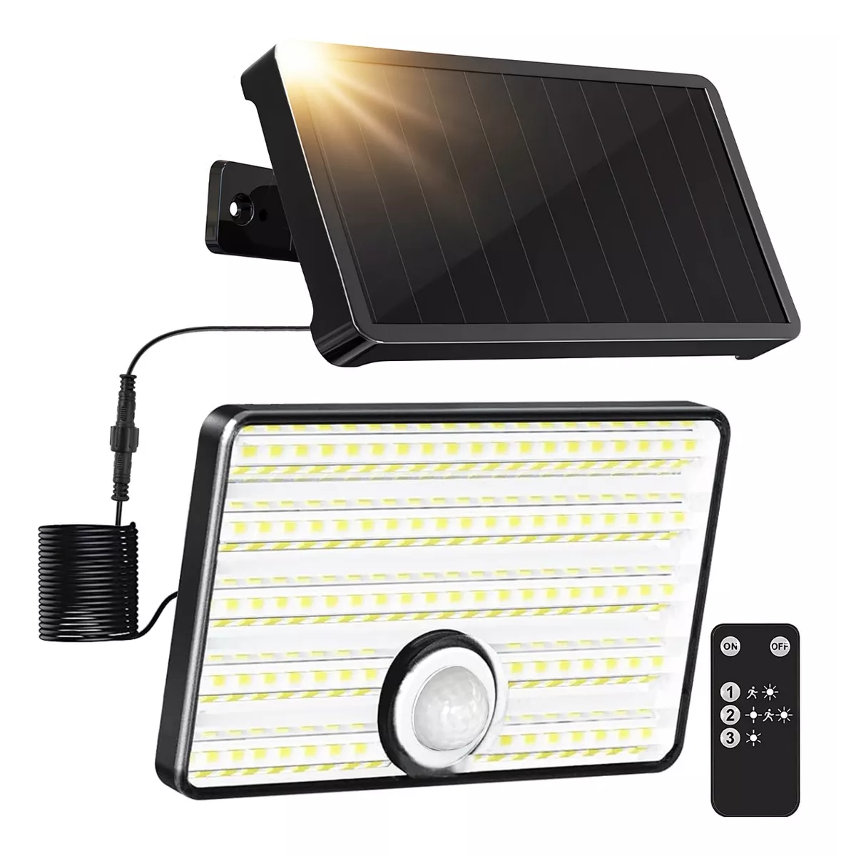 Foto 2 pulgar | Lámpara Solar De 85 Led De Pared Con Sensor Eo Safe Imports Esi-11047 Negro