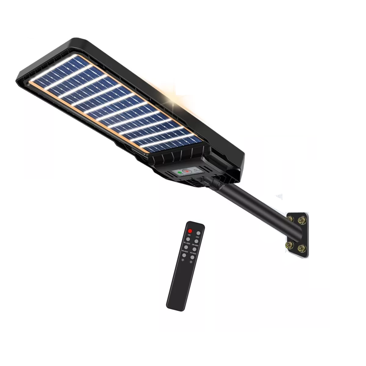 Lámpara Led Solar Suburbana Ultrafino Eo Safe Imports Esi-11048 Negro