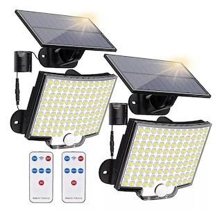 Foto 1 | Lámpara Solar Exterior Jardín 228 Led 2 piezas Eo Safe Imports Esi-12739 Multicolor