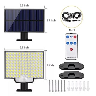 Foto 2 | Lámpara Solar Exterior Jardín 228 Led 2 piezas Eo Safe Imports Esi-12739 Multicolor