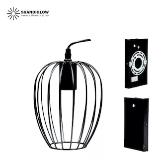Foto 2 | Lámpara de Pared Reja Clásica Faro Negro para Exteriores 120 v