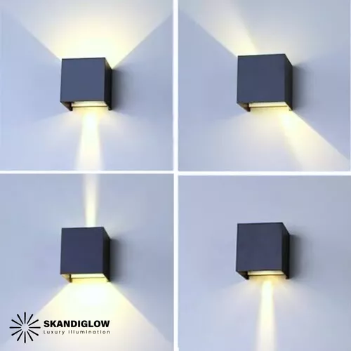 Foto 5 | Lámpara de Pared Led Cuadrada Aluminio para Interiores o Exteriores